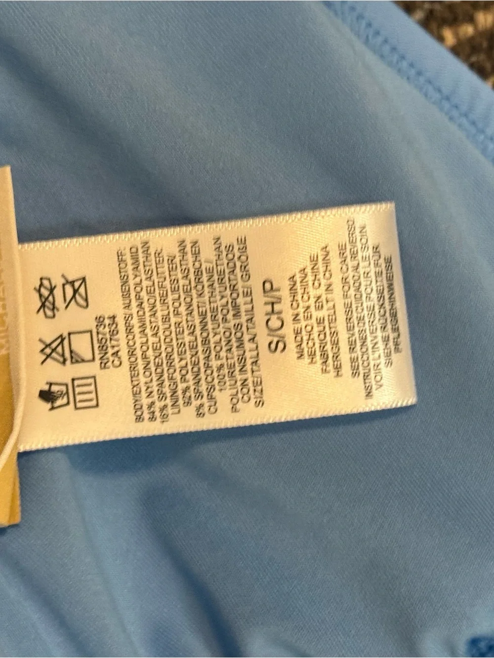 Michael Kors Light Blue Two Piece Bikini with Retail Tag